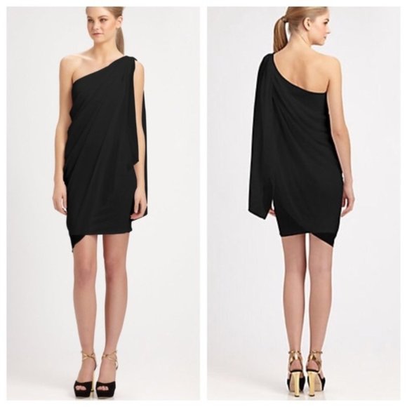 Alice + Olivia Dresses & Skirts - Alice + Olivia Faith Draped One-Shoulder Dress
